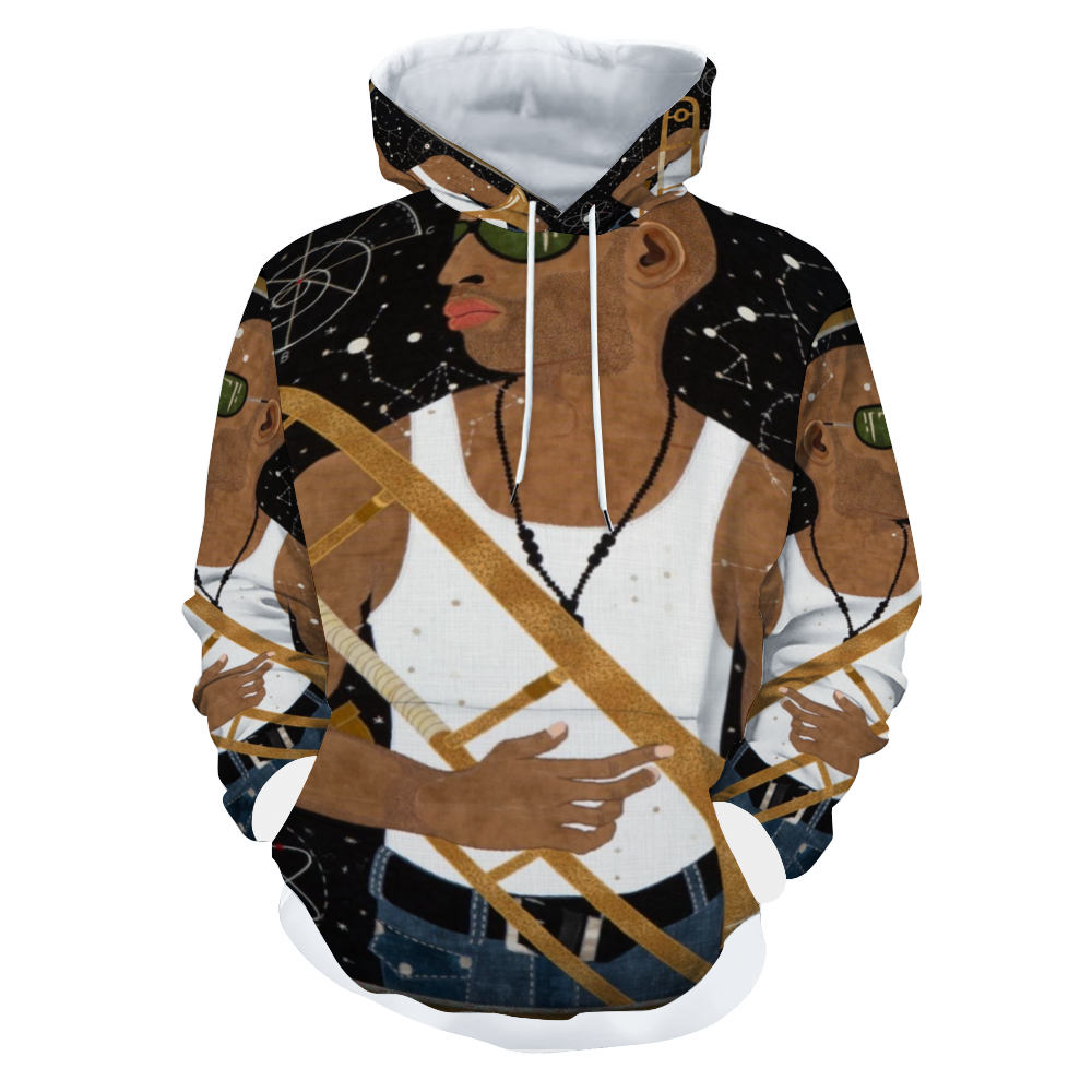 Customizable Unisex All Over Print Plush Hoodies with Pockets