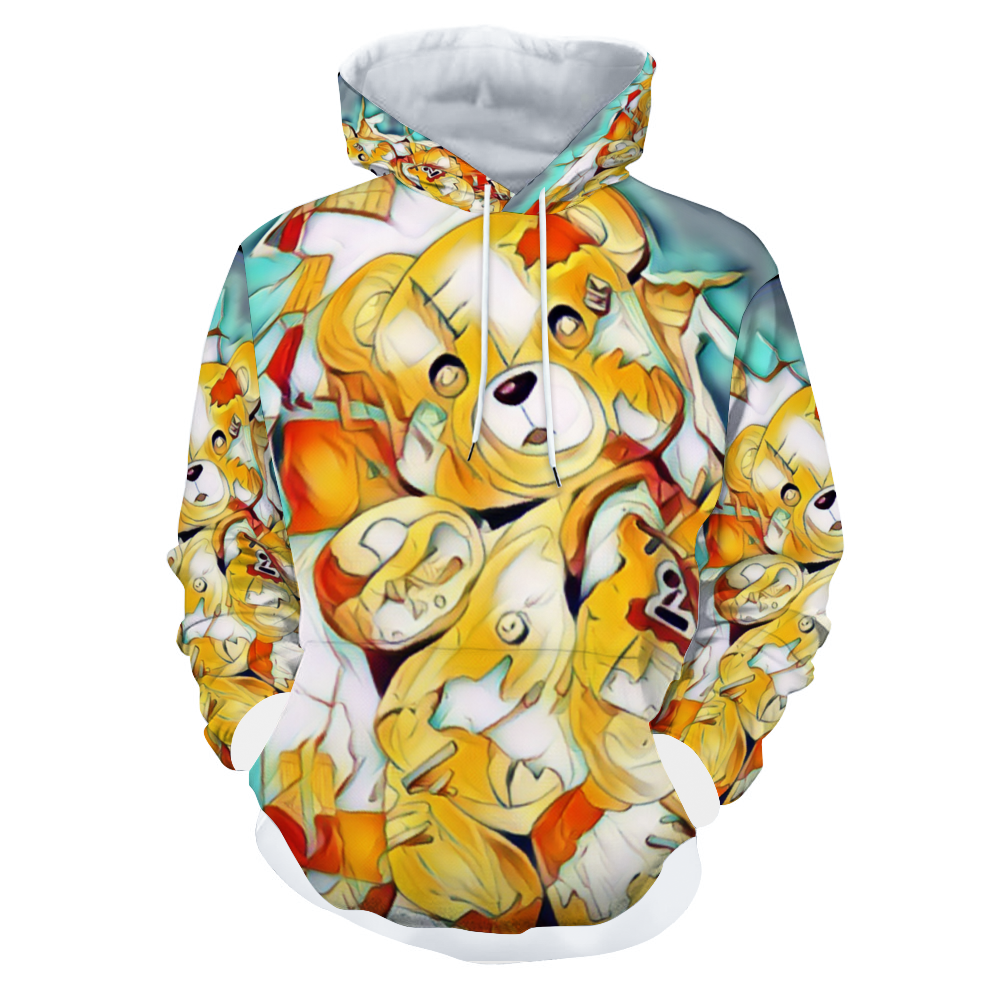 Customizable Unisex All Over Print Plush Hoodies with Pockets