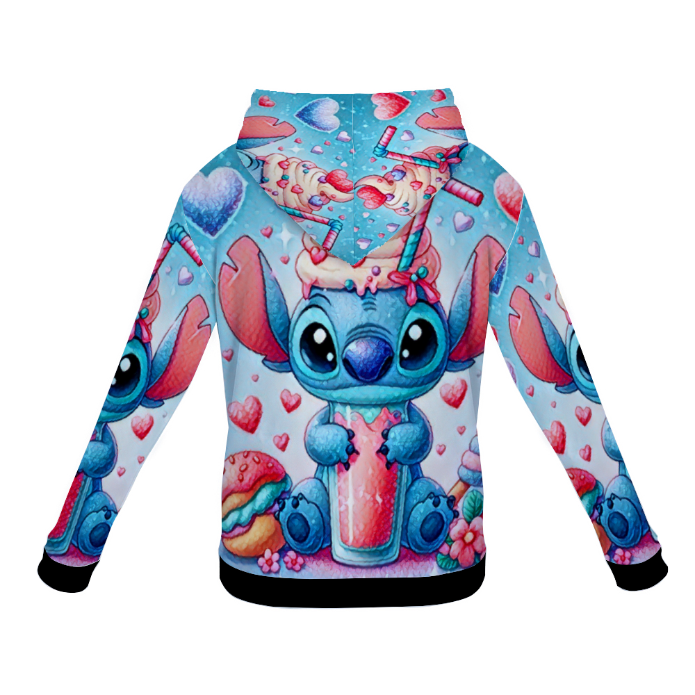 Customizable Unisex All Over Print Plush Hoodies with Pockets