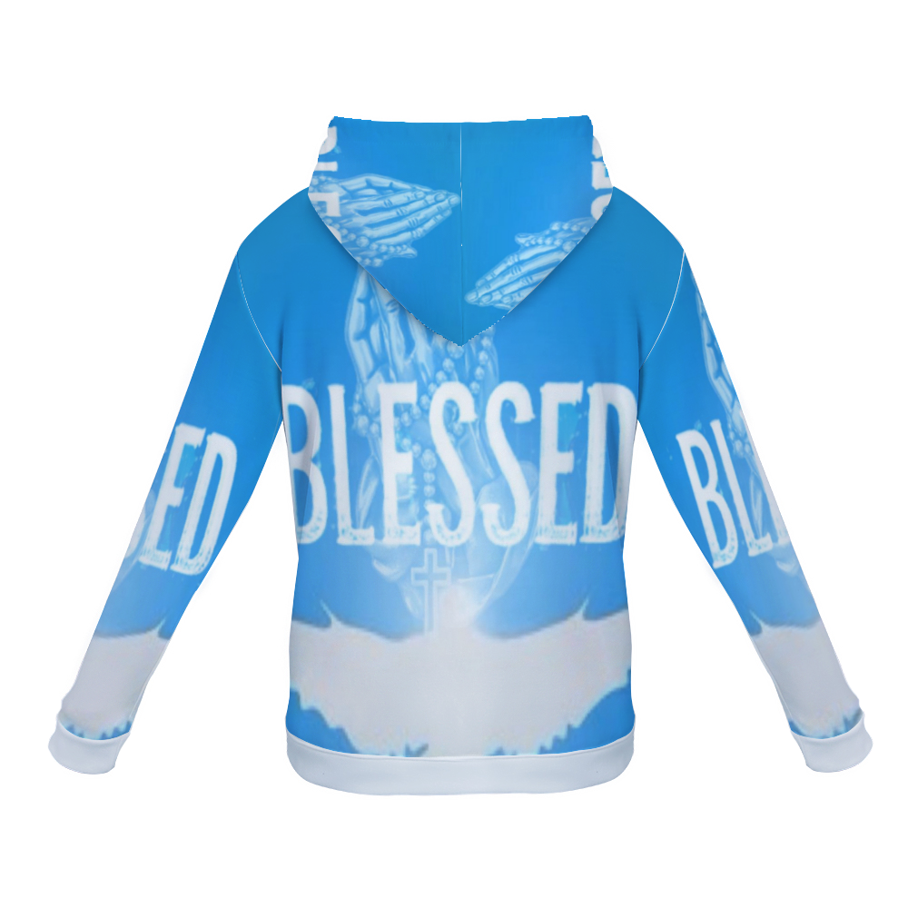 Customizable Unisex All Over Print Plush Hoodies with Pockets