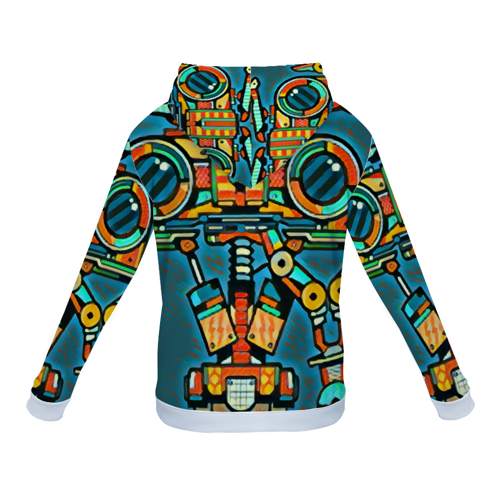 Customizable Unisex All Over Print Plush Hoodies with Pockets