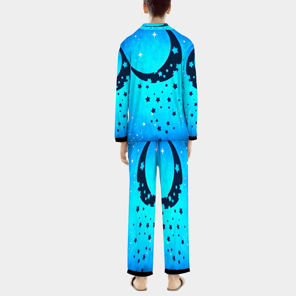 Custom Unisex  All Over Print Long Sleeve Pajamas Set of Shirt & Pants for Adults Sleeper Set Lounge Clothing