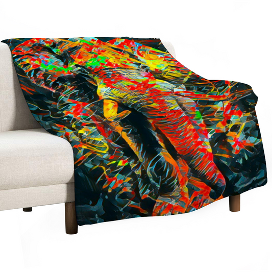 60" × 80" Custom Blankets Thin Flannel Blanket 1 Side Printing