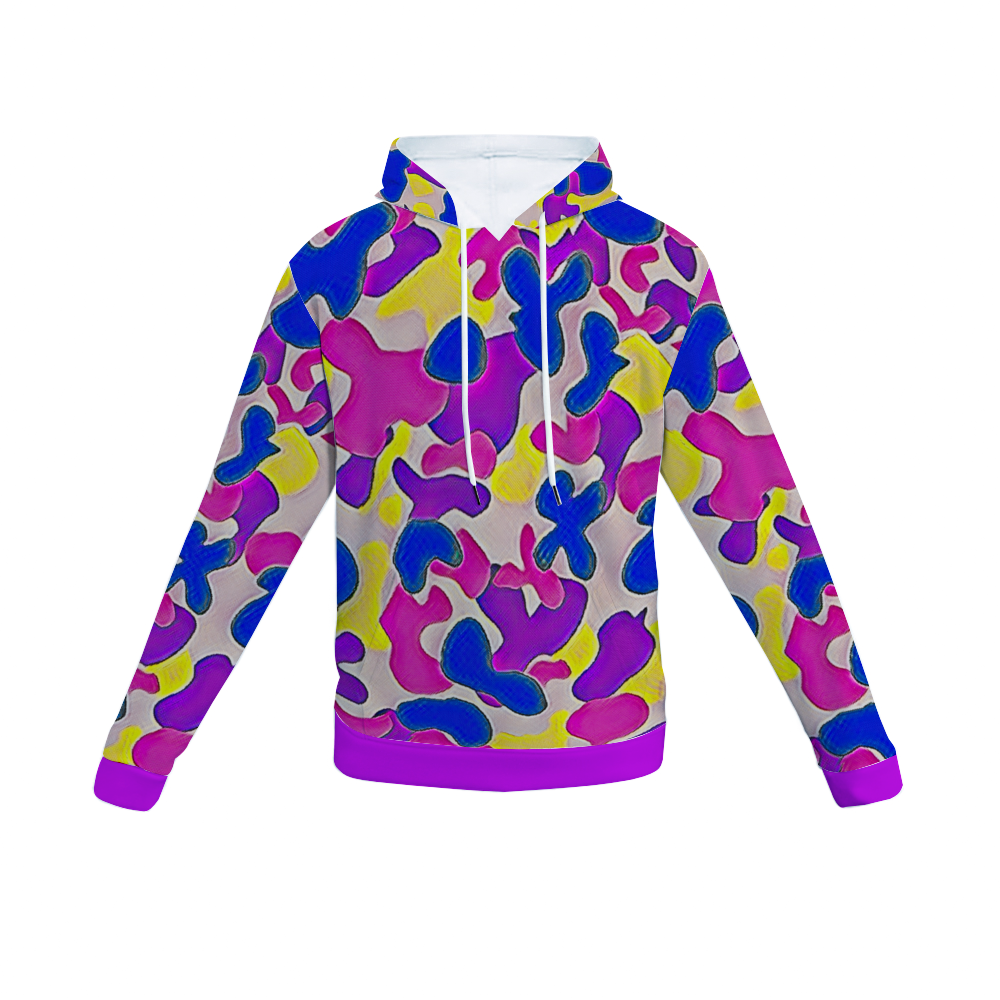 Customizable Unisex All Over Print Plush Hoodies with Pockets