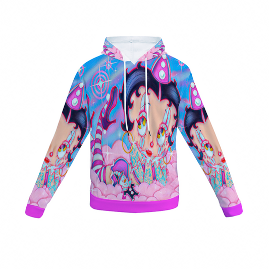 Customizable Unisex All Over Print Plush Hoodies with Pockets