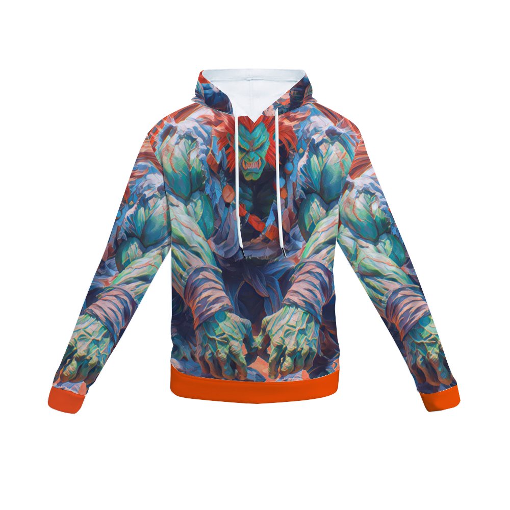 Customizable Unisex All Over Print Plush Hoodies with Pockets