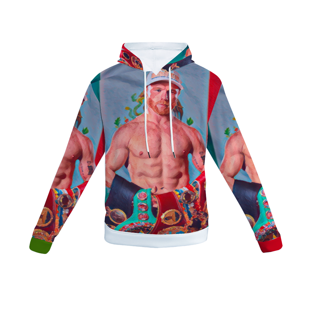 Customizable Unisex All Over Print Plush Hoodies with Pockets