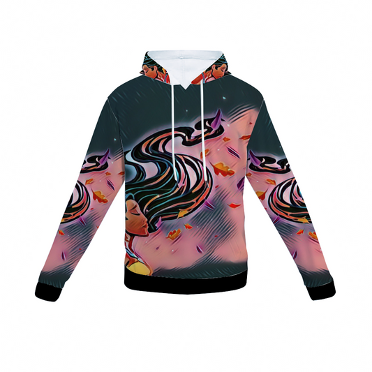 Customizable Unisex All Over Print Plush Hoodies with Pockets