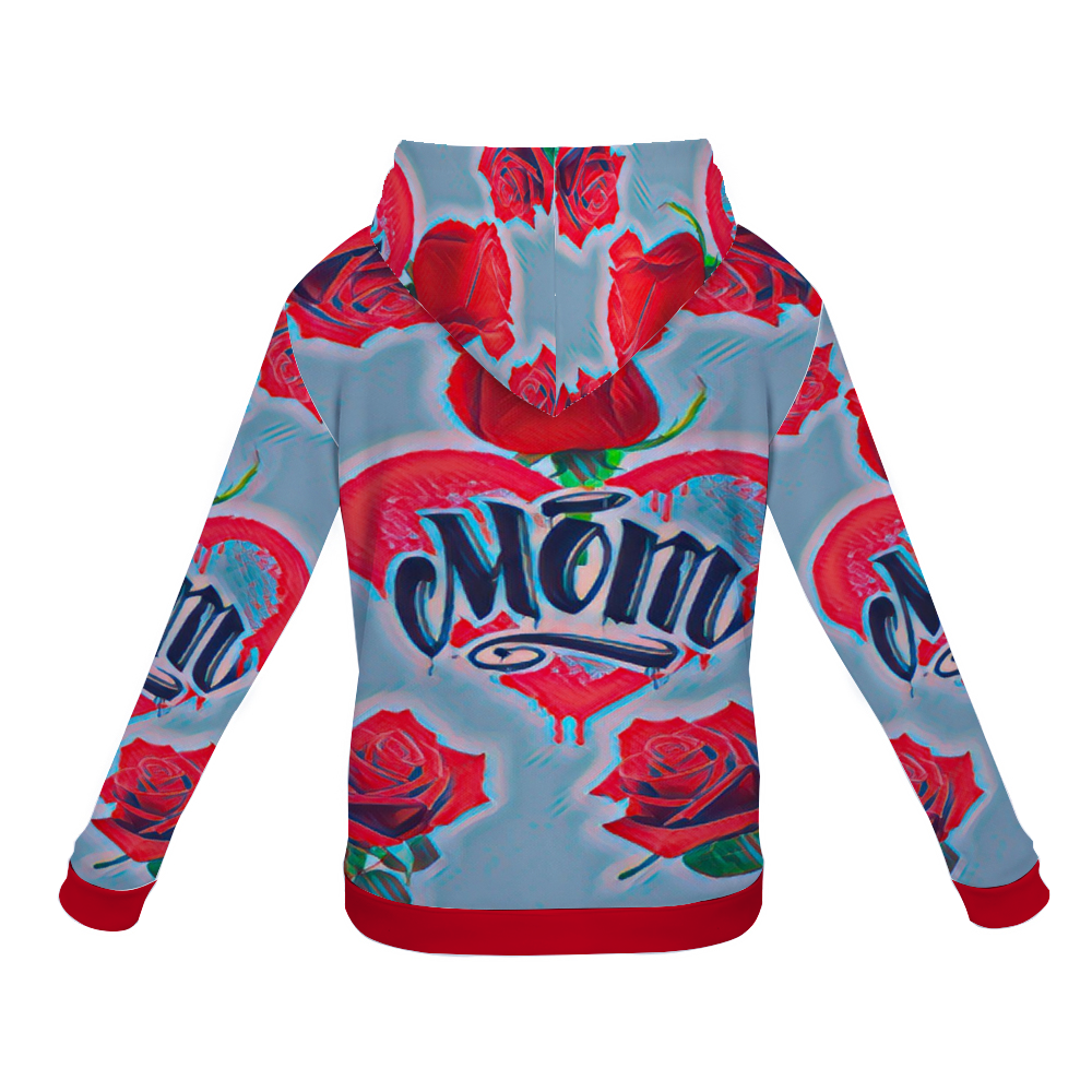 Customizable Unisex All Over Print Plush Hoodies with Pockets