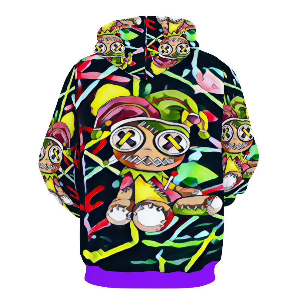 Customizable Unisex All Over Print Plush Hoodies with Pockets