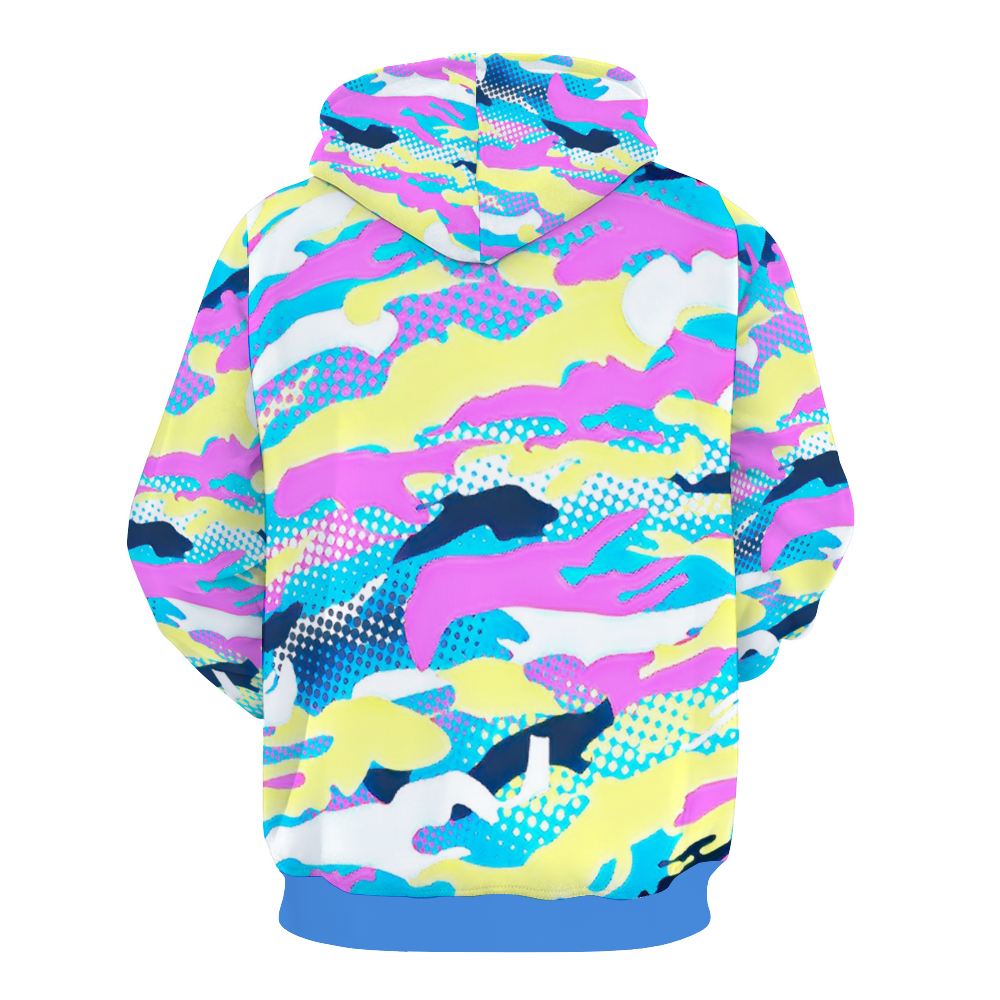 Customizable Unisex All Over Print Plush Hoodies with Pockets