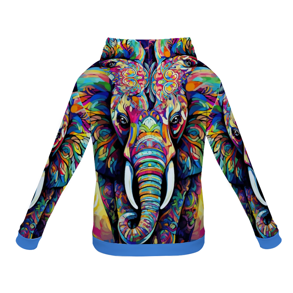 Customizable Unisex All Over Print Plush Hoodies with Pockets