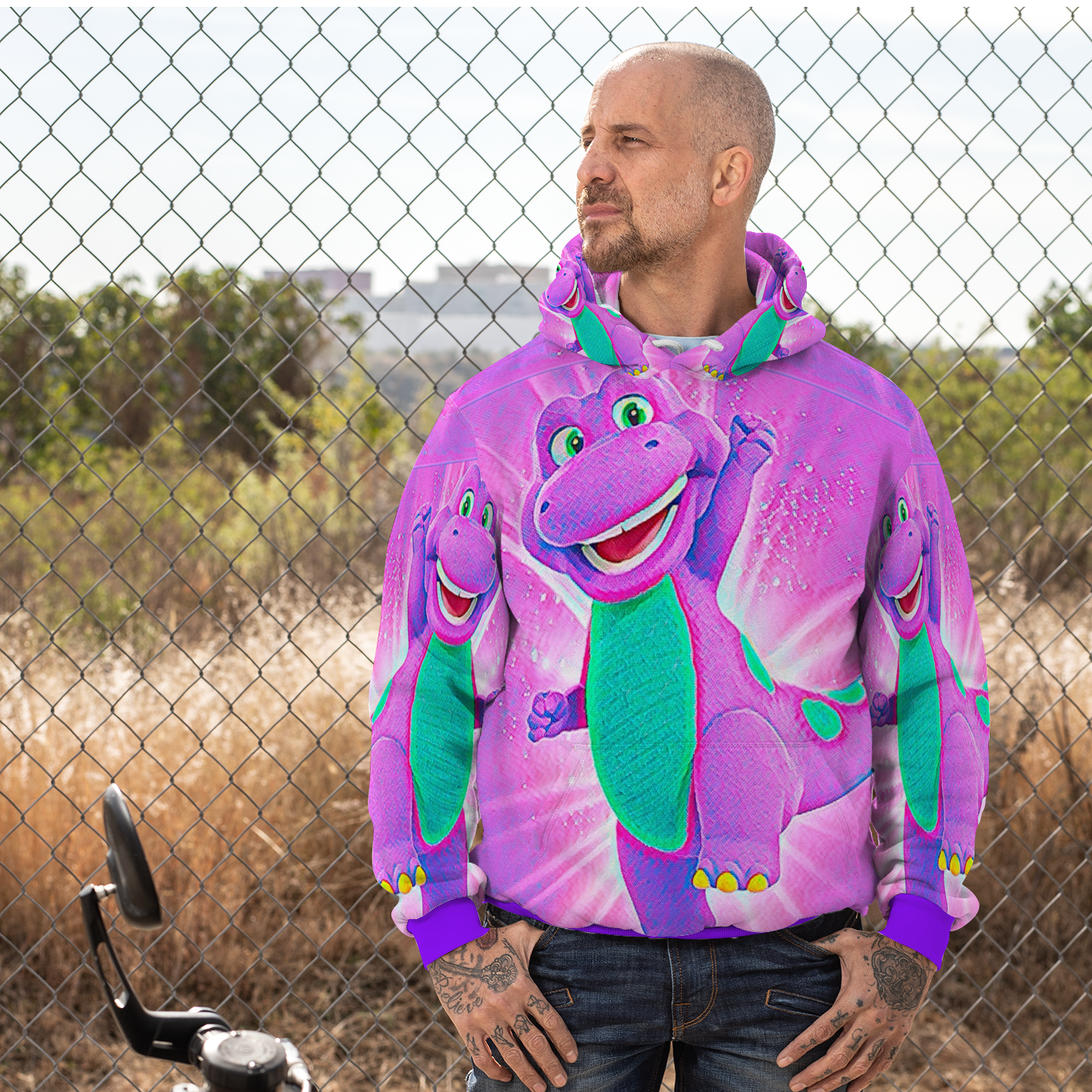 Customizable Unisex All Over Print Plush Hoodies with Pockets