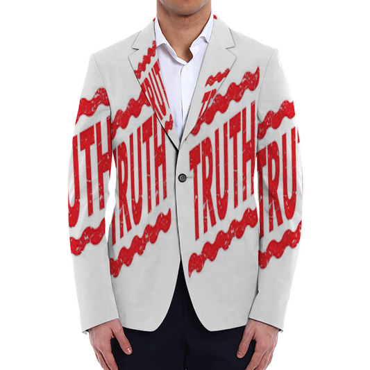 All Over Print Men Casual Suit Blazer Coat Fashion Light Coat