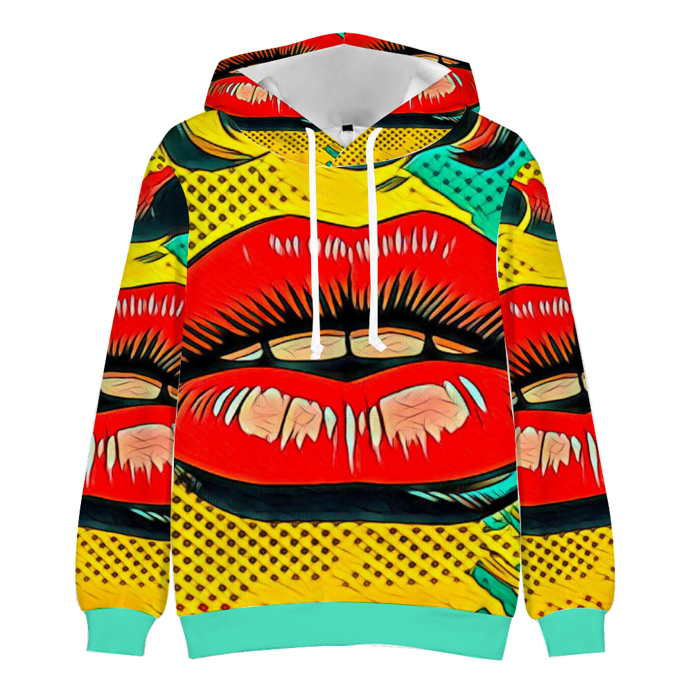 Custom Unisex Hoodies Novelty Pullover Sweatshirts  without Pockets