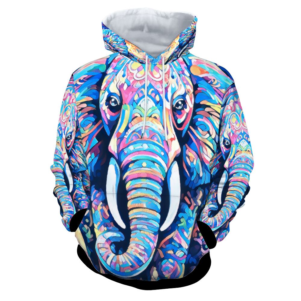 Customizable Unisex All Over Print Plush Hoodies with Pockets