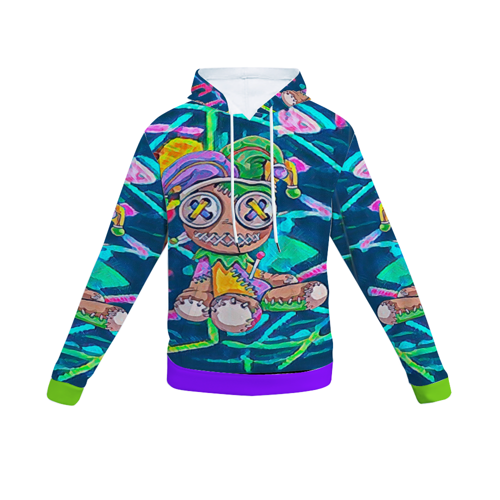 Customizable Unisex All Over Print Plush Hoodies with Pockets