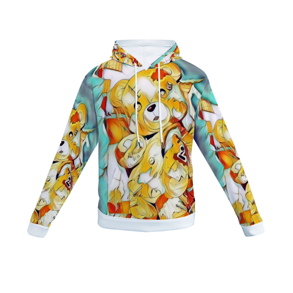 Customizable Unisex All Over Print Plush Hoodies with Pockets