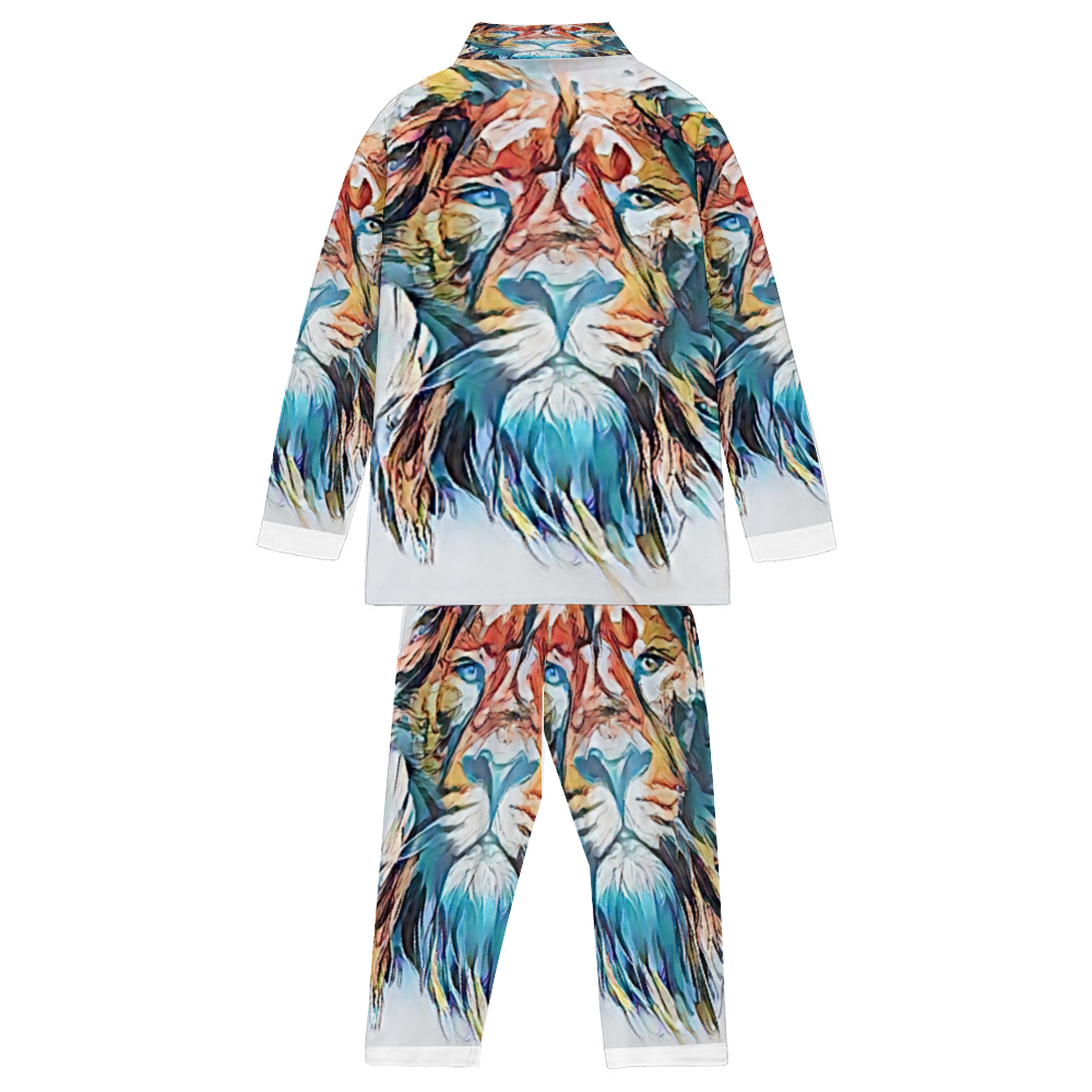 Custom Unisex  All Over Print Long Sleeve Pajamas Set of Shirt & Pants for Adults Sleeper Set Lounge Clothing