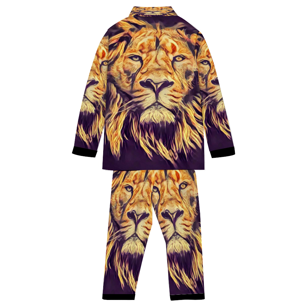 Custom Unisex  All Over Print Long Sleeve Pajamas Set of Shirt & Pants for Adults Sleeper Set Lounge Clothing