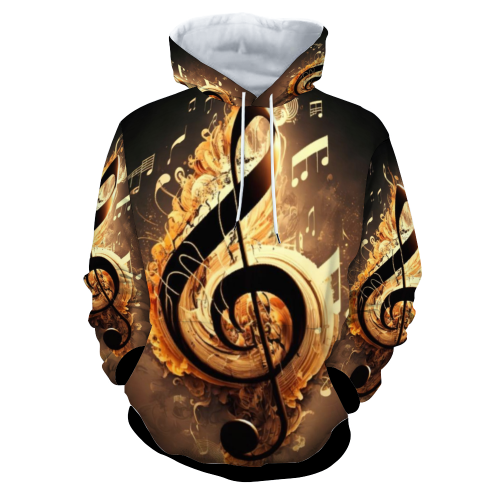 Customizable Unisex All Over Print Plush Hoodies with Pockets