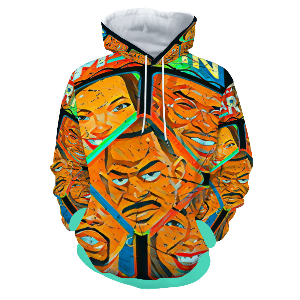 Customizable Unisex All Over Print Plush Hoodies with Pockets