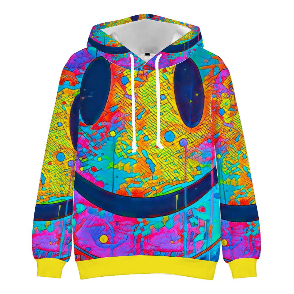 Custom Unisex Hoodies Novelty Pullover Sweatshirts  without Pockets