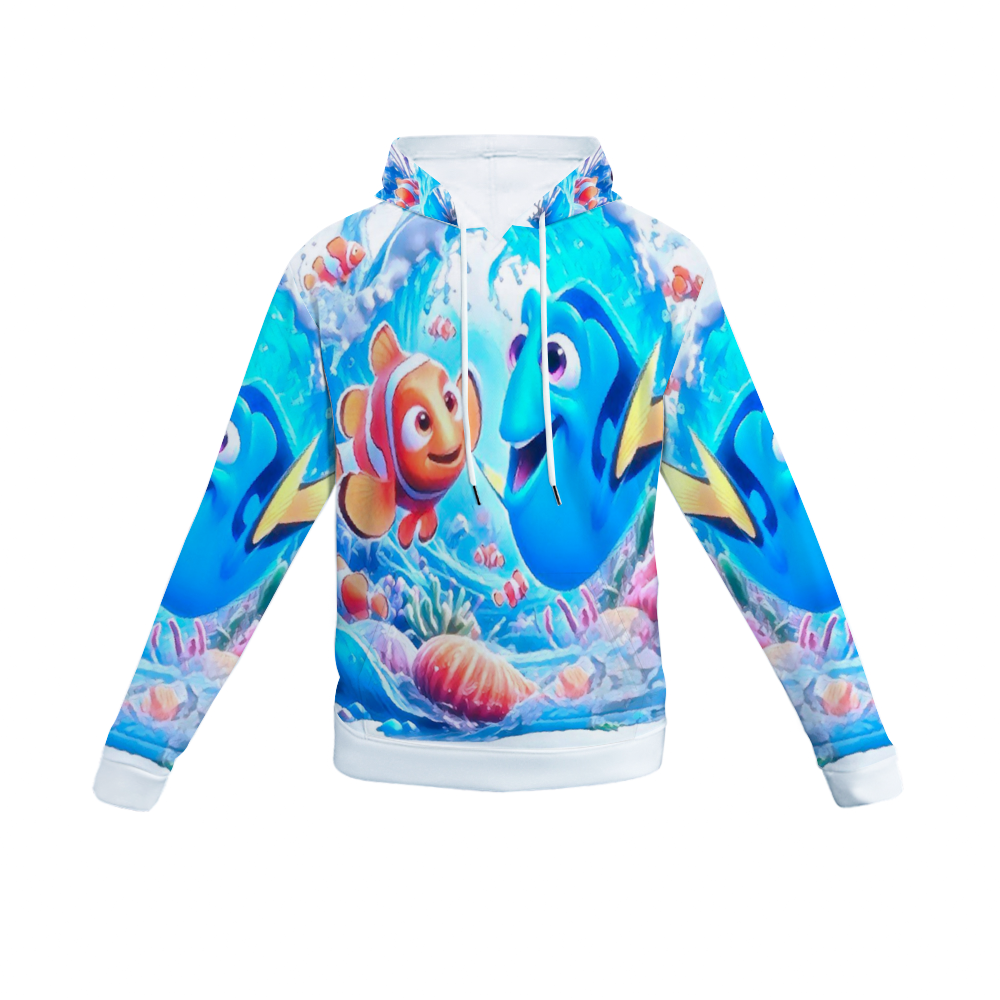 Customizable Unisex All Over Print Plush Hoodies with Pockets