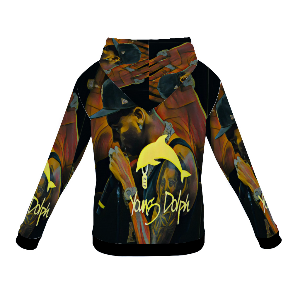 Customizable Unisex All Over Print Plush Hoodies with Pockets