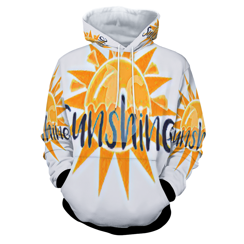 Customizable Unisex All Over Print Plush Hoodies with Pockets