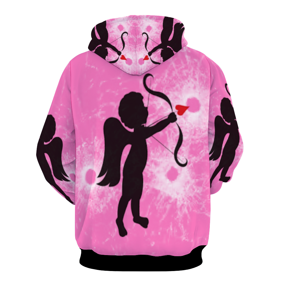 Customizable Unisex All Over Print Plush Hoodies with Pockets