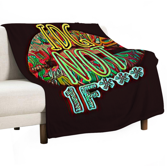 60" × 80" Custom Blankets Thin Flannel Blanket 1 Side Printing