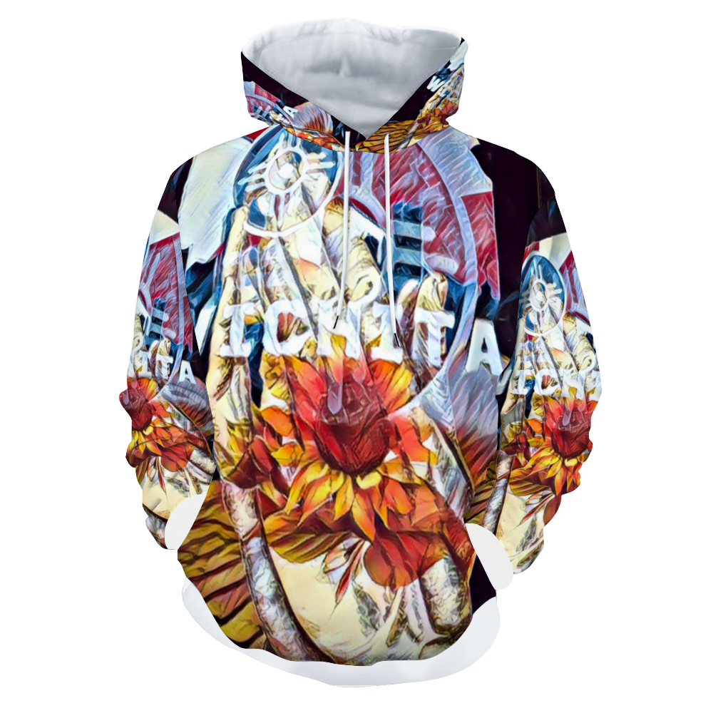 Customizable Unisex All Over Print Plush Hoodies with Pockets