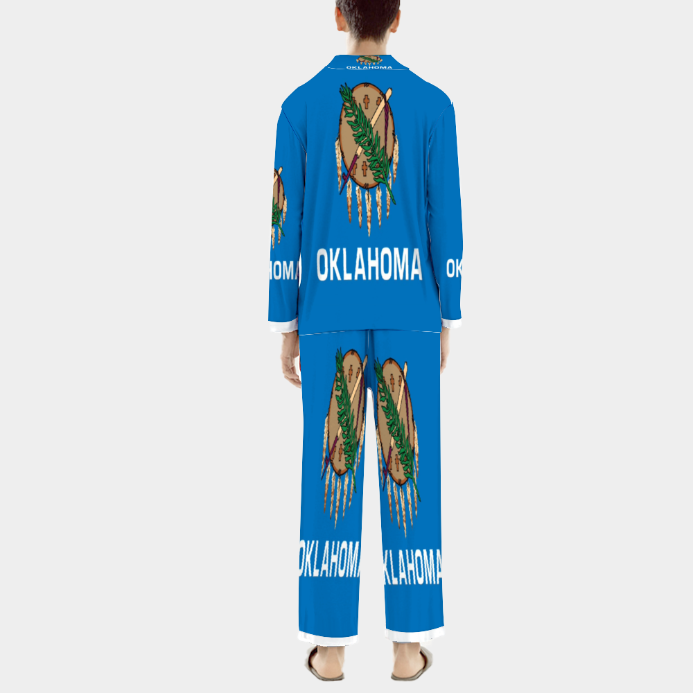 Custom Unisex  All Over Print Long Sleeve Pajamas Set of Shirt & Pants for Adults Sleeper Set Lounge Clothing