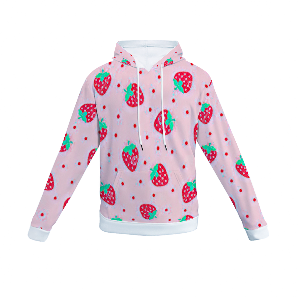 Customizable Unisex All Over Print Plush Hoodies with Pockets