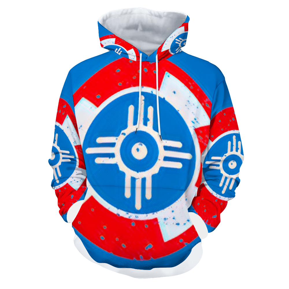 Customizable Unisex All Over Print Plush Hoodies with Pockets