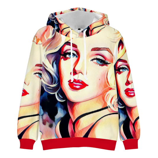 Custom Unisex Hoodies Novelty Pullover Sweatshirts  without Pockets