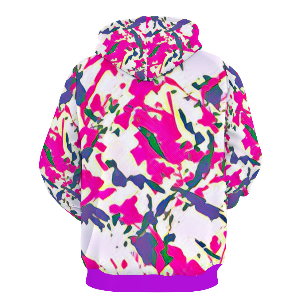 Customizable Unisex All Over Print Plush Hoodies with Pockets