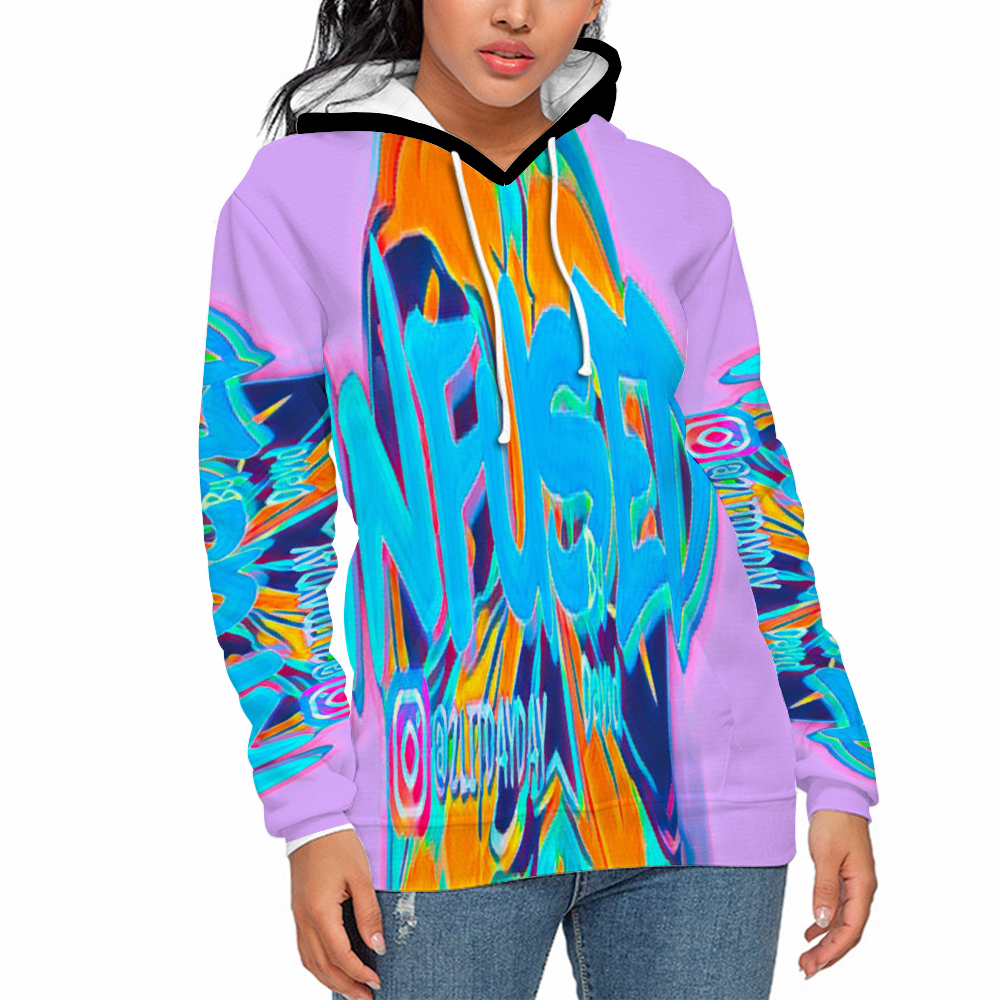 Custom Hoodies Unisex All Over Print Plush Hoodies with Pockets