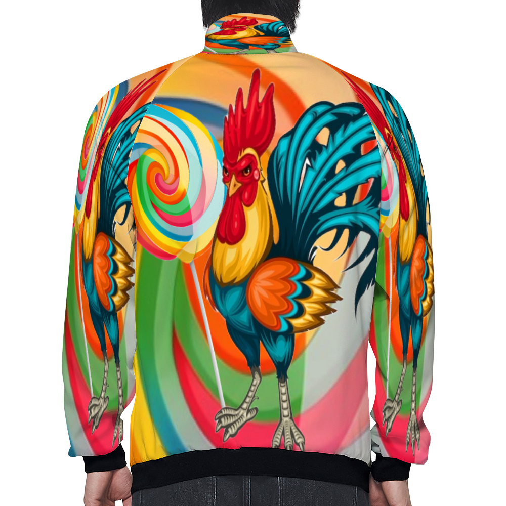 Custom All Over Print Baseball Jackets Fashion Coats with Zipper