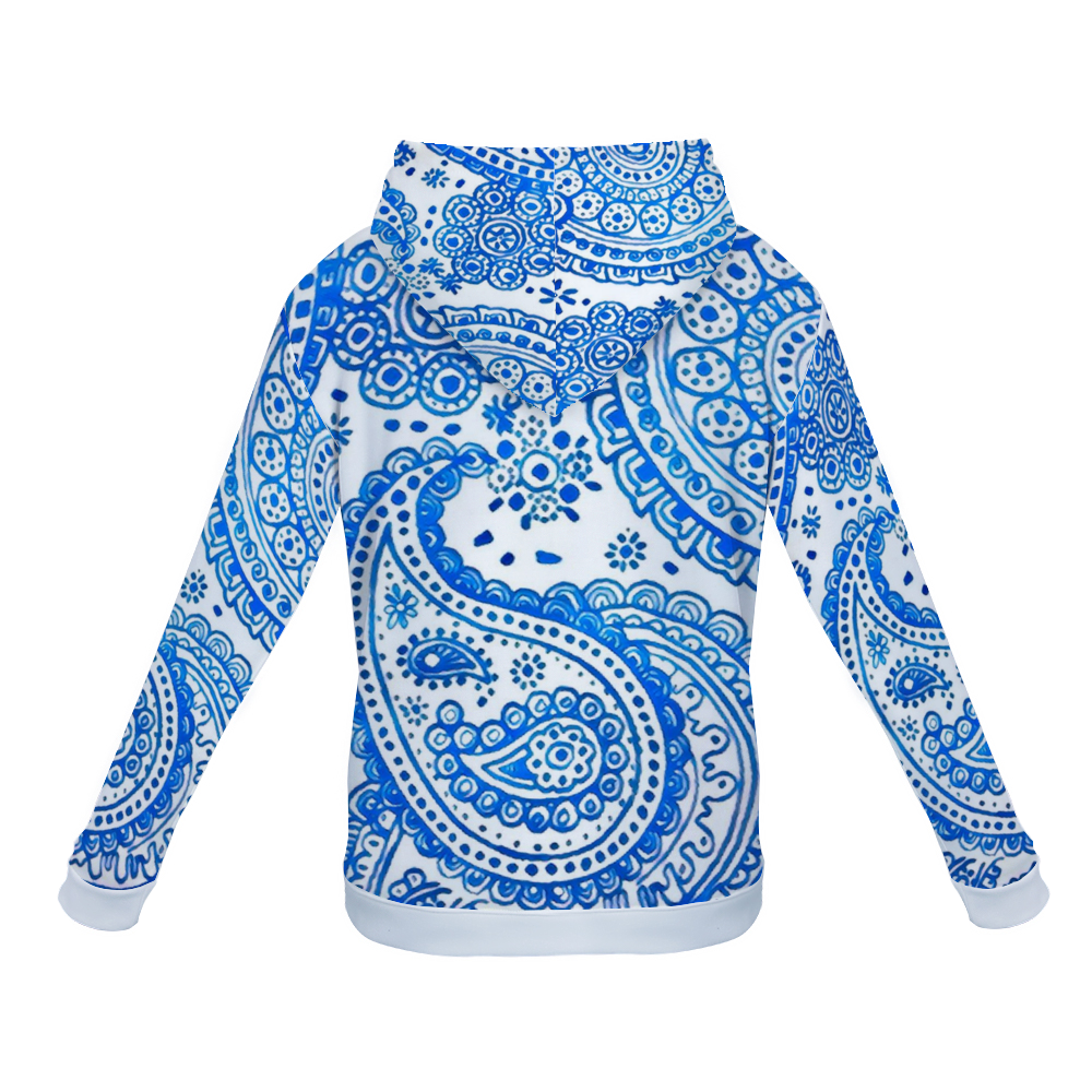 Customizable Unisex All Over Print Plush Hoodies with Pockets