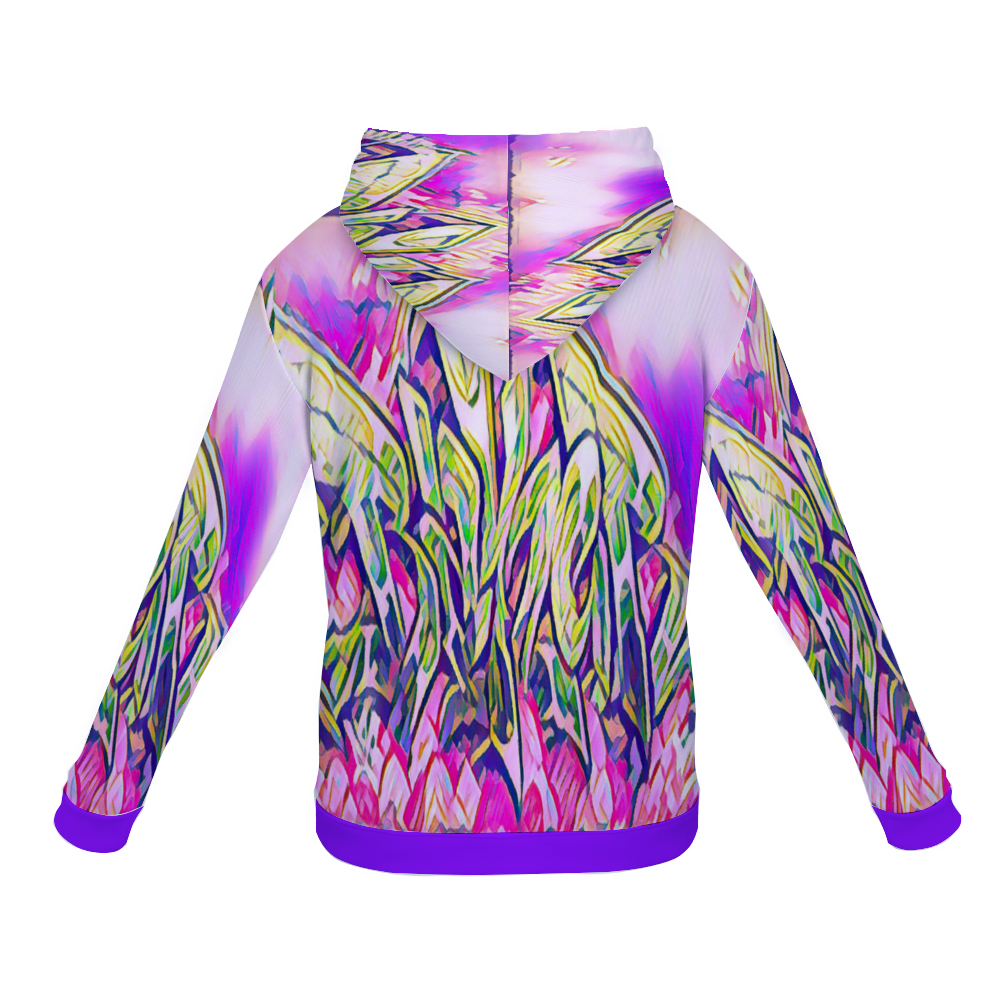 Customizable Unisex All Over Print Plush Hoodies with Pockets