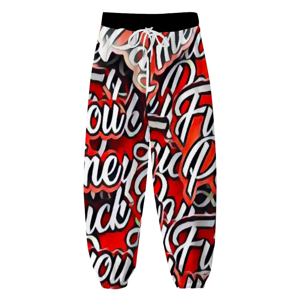 Custom Unisex All Over Print Long Casual Baggy Jogger Pants