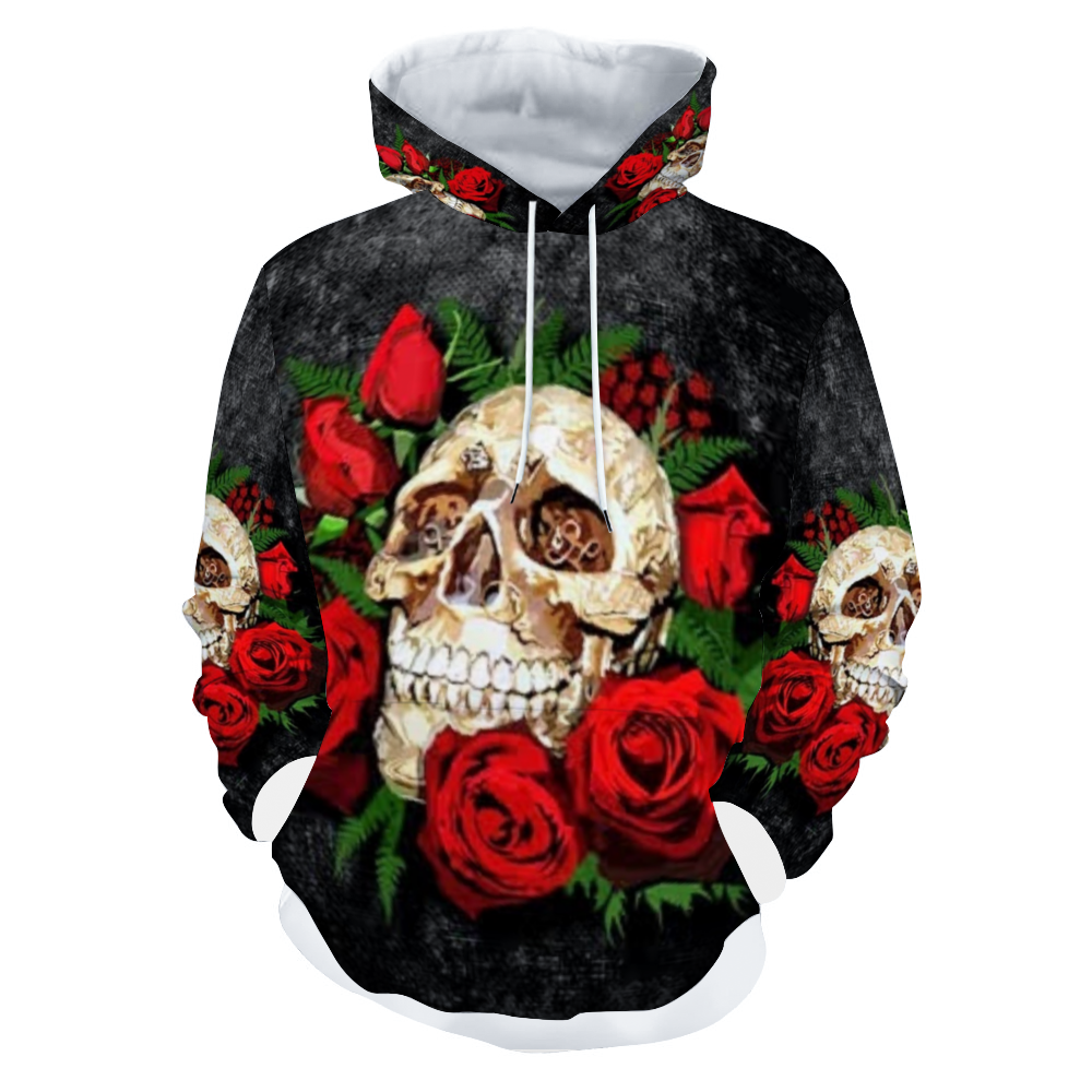 Customizable Unisex All Over Print Plush Hoodies with Pockets