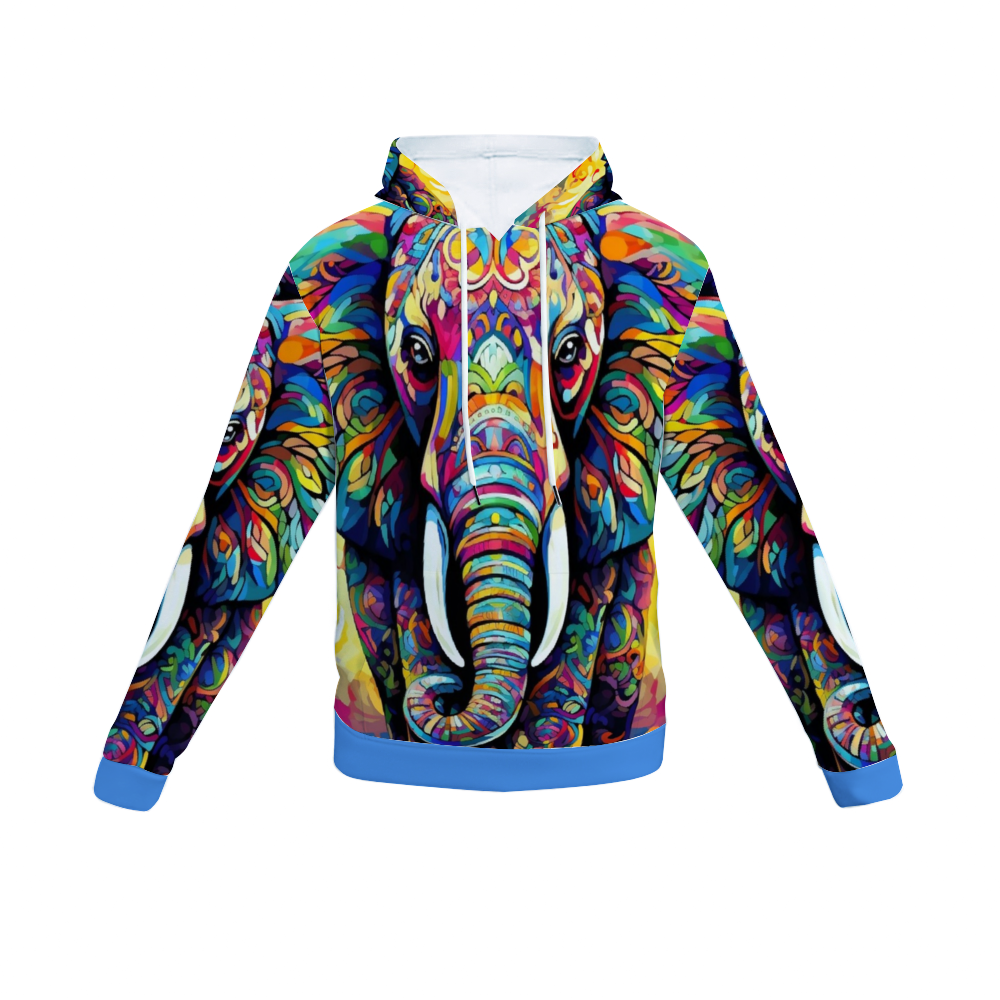 Customizable Unisex All Over Print Plush Hoodies with Pockets