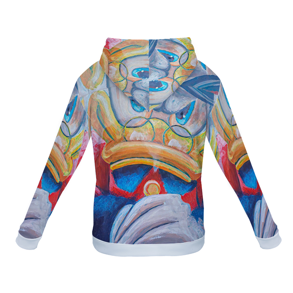 Customizable Unisex All Over Print Plush Hoodies with Pockets