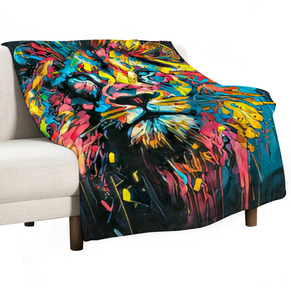 60" × 80" Custom Blankets Thin Flannel Blanket 1 Side Printing