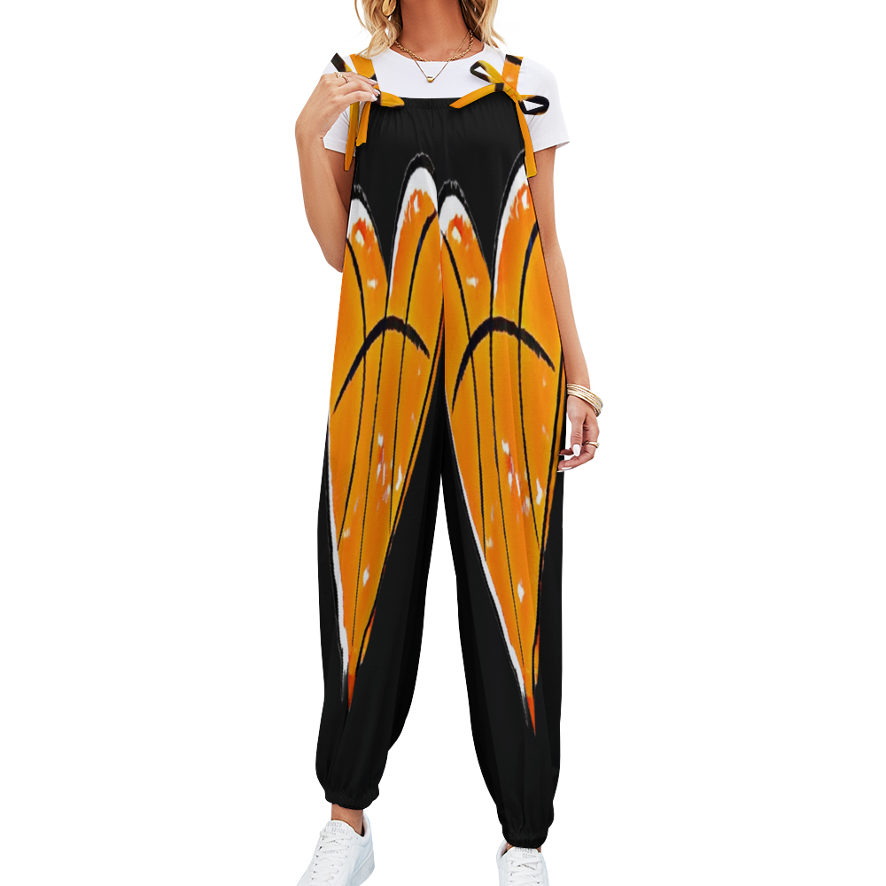 Custom All Over Print Women's Jumpsuit with Suspender