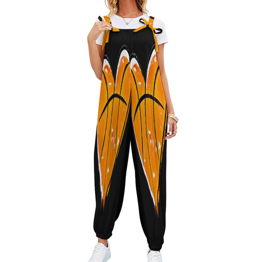 Custom All Over Print Women's Jumpsuit with Suspender