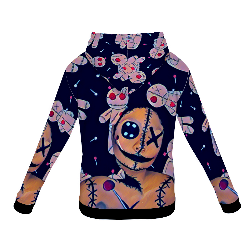 Customizable Unisex All Over Print Plush Hoodies with Pockets